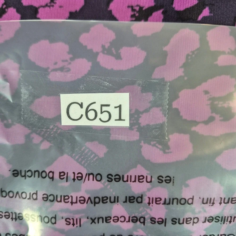 Lululemon‎ Leggings Womens 10 Purple Print Drop It Like It's Hot Compression